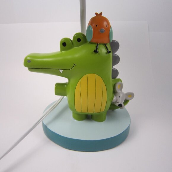 Lambs & Ivy Yoo Hoo Jungle Lamp with Shade - Alligator Bird Mouse - 2016 - Picture 4 of 13